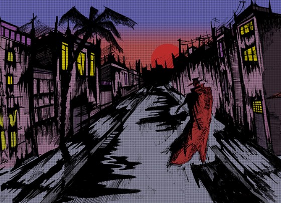 Drawings: Red Little Hood Noir