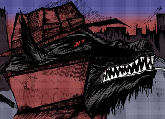 Drawings: Red Little Hood Noir