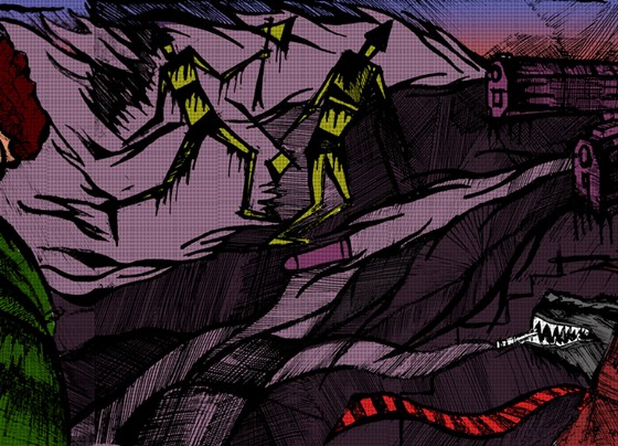 Drawings: Red Little Hood Noir