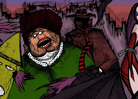Drawings: Red Little Hood Noir