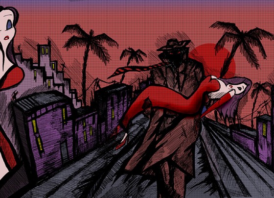 Drawings: Red Little Hood Noir